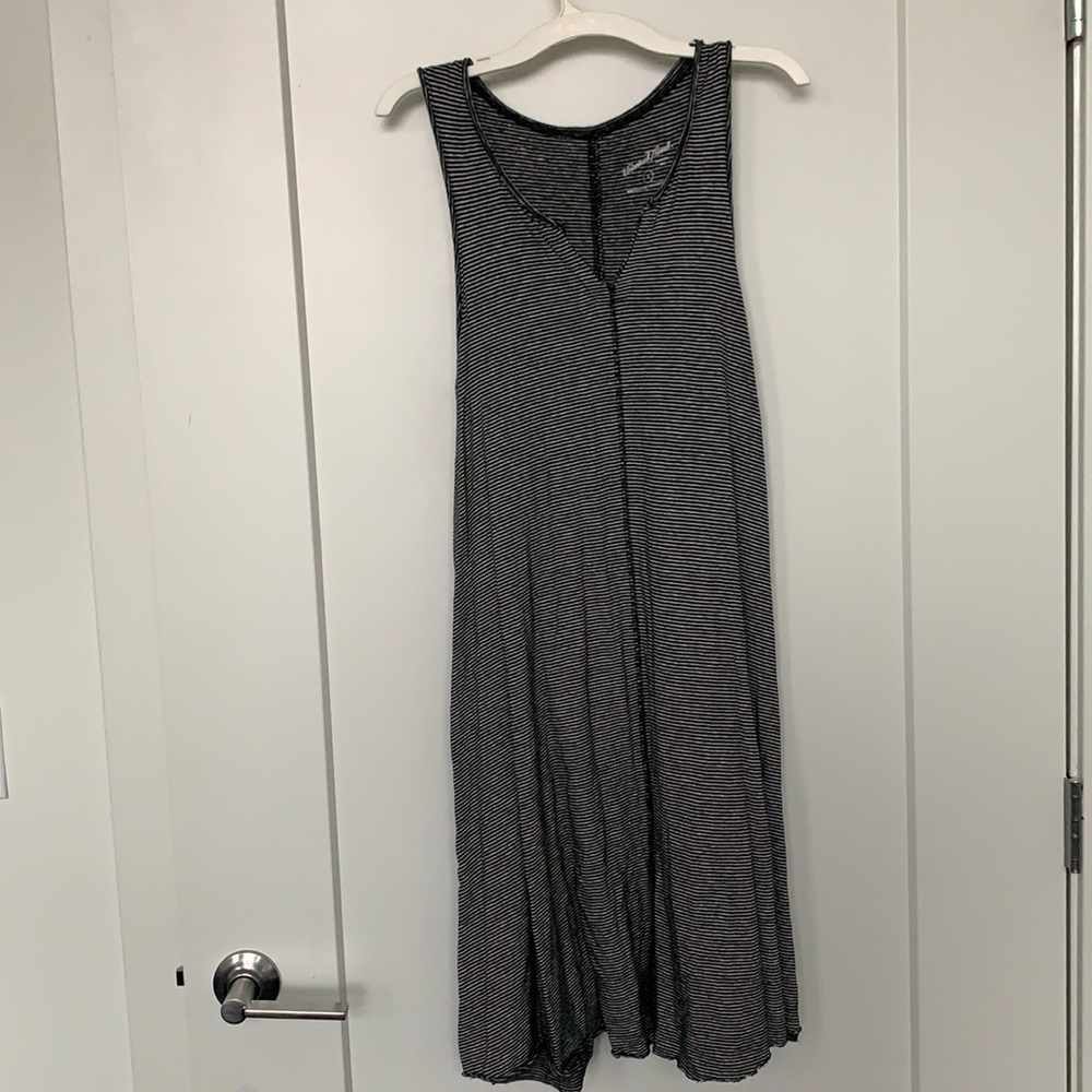 Comfortable striped dress.